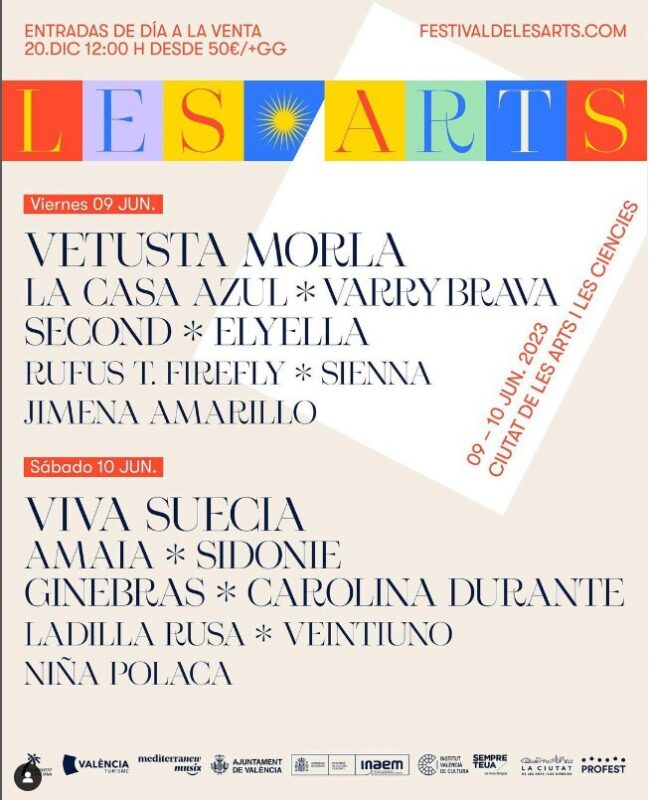 cartel Festival de les Arts